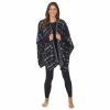 Women's Cuddl Duds® Double Plush Reversible Wrap Brown Animal