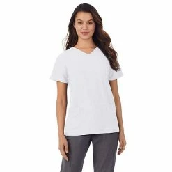 Petite Cuddl Duds® Scrubs V-Neck Top With 3 Pockets Black 18 Petite Cuddl Duds® Scrubs V-Neck Top With 3 Pockets Black -Cuddl Duds shop unnamed file 2421
