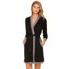 Women's Cuddl Duds® Pajamas: Essentials Wrap Robe Black