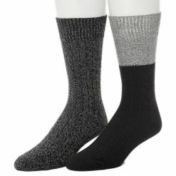 Men's ClimateSmart By Cuddl Duds 2-Pack Cable Colorblock Crew Socks Grey Navy 4 Men's ClimateSmart By Cuddl Duds 2-Pack Cable Colorblock Crew Socks Grey Navy -Cuddl Duds shop unnamed file 2444