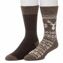 Men's ClimateSmart By Cuddl Duds 2-Pack Geometric Deer Fairisle Crew Socks Navy 6 Men's ClimateSmart By Cuddl Duds 2-Pack Geometric Deer Fairisle Crew Socks Navy -Cuddl Duds shop unnamed file 2447
