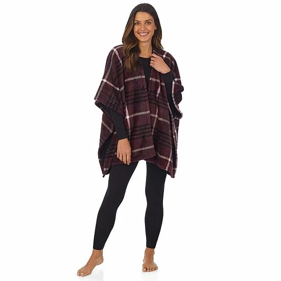 Women's Cuddl Duds® Double Plush Reversible Wrap Brown Animal 4 Women's Cuddl Duds® Double Plush Reversible Wrap Brown Animal - Image 4