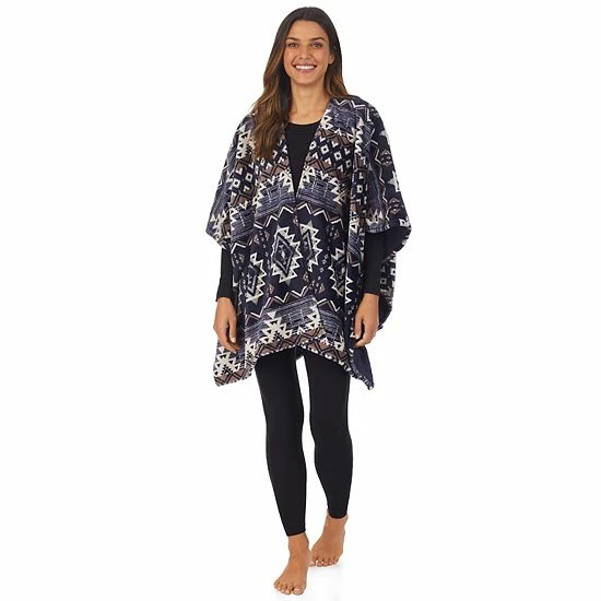 Women's Cuddl Duds® Double Plush Reversible Wrap Brown Animal 6 Women's Cuddl Duds® Double Plush Reversible Wrap Brown Animal - Image 6