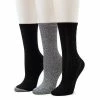 Women's Cuddl Duds® Everyday 3-pack Crew Socks Light Gray