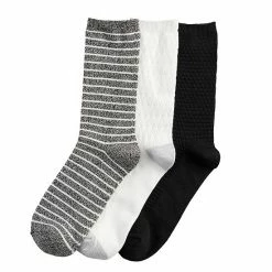Women's Cuddl Duds® Everyday 3-pack Crew Socks Light Gray -Cuddl Duds shop unnamed file 2494