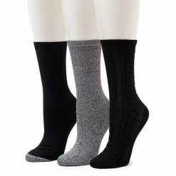 Women's Cuddl Duds® Everyday 3-pack Crew Socks Light Gray -Cuddl Duds shop unnamed file 2499