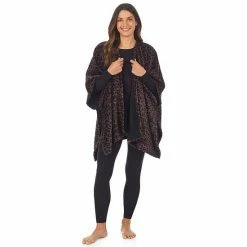 Women's Cuddl Duds® Double Plush Reversible Wrap Brown Animal 20 Women's Cuddl Duds® Double Plush Reversible Wrap Brown Animal -Cuddl Duds shop unnamed file 251