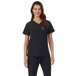 Petite Cuddl Duds® Scrubs Classic V-Neck Top Cameo Pink Heather 16 Petite Cuddl Duds® Scrubs Classic V-Neck Top Cameo Pink Heather -Cuddl Duds shop unnamed file 2535
