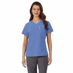 Petite Cuddl Duds® Scrubs Classic V-Neck Top Cameo Pink Heather 17 Petite Cuddl Duds® Scrubs Classic V-Neck Top Cameo Pink Heather -Cuddl Duds shop unnamed file 2536