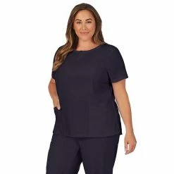 Plus Size Cuddl Duds® Scrubs Henley Top With 2 Pockets Charcoal Heather Gray 17 Plus Size Cuddl Duds® Scrubs Henley Top With 2 Pockets Charcoal Heather Gray -Cuddl Duds shop unnamed file 2545