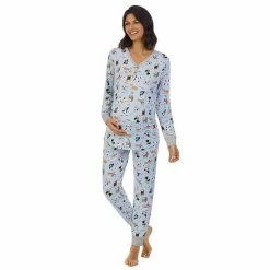 Maternity Cuddl Duds® Henley Pajama Top & Jogger Pajama Pants Set Black Stars 16 Maternity Cuddl Duds® Henley Pajama Top & Jogger Pajama Pants Set Black Stars -Cuddl Duds shop unnamed file 2558