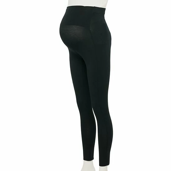 Maternity Cuddl Duds® Softwear With Stretch Leggings Charcoal 3 Maternity Cuddl Duds® Softwear With Stretch Leggings Charcoal - Image 3