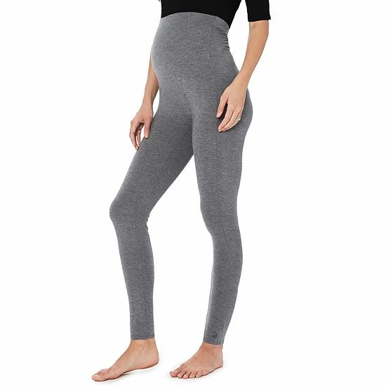 Maternity Cuddl Duds® Softwear With Stretch Leggings Charcoal 4 Maternity Cuddl Duds® Softwear With Stretch Leggings Charcoal - Image 4