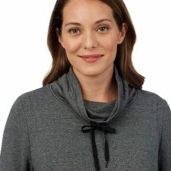 Maternity Cuddl Duds® Ultra Cozy Tunic Charcoal Heather -Cuddl Duds shop unnamed file 2666