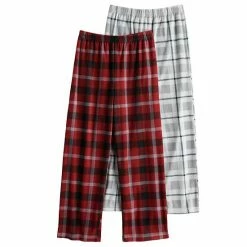 Cuddl Duds Boys 6-16 Cuddle Duds 2-Pack Pajama Pants Blue Plaid -Cuddl Duds shop unnamed file 2689