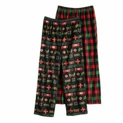 Cuddl Duds Boys 6-16 Cuddle Duds 2-Pack Pajama Pants Blue Plaid -Cuddl Duds shop unnamed file 2693