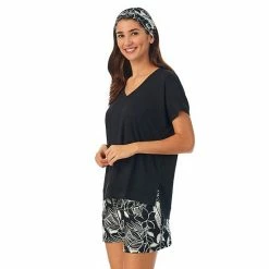 Women's Cuddl Duds® 3-Piece Pajama Top, Pajama Boxer Shorts & Headband Sleep Set Coral Floral 11 Women's Cuddl Duds® 3-Piece Pajama Top, Pajama Boxer Shorts & Headband Sleep Set Coral Floral -Cuddl Duds shop unnamed file 2714