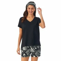 Women's Cuddl Duds® 3-Piece Pajama Top, Pajama Boxer Shorts & Headband Sleep Set Coral Floral 12 Women's Cuddl Duds® 3-Piece Pajama Top, Pajama Boxer Shorts & Headband Sleep Set Coral Floral -Cuddl Duds shop unnamed file 2715