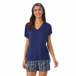 Women's Cuddl Duds® 3-Piece Pajama Top, Pajama Boxer Shorts & Headband Sleep Set Coral Floral 14 Women's Cuddl Duds® 3-Piece Pajama Top, Pajama Boxer Shorts & Headband Sleep Set Coral Floral -Cuddl Duds shop unnamed file 2717