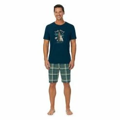 Big & Tall Cuddl Duds® Crewneck Graphic Tee & Sleep Shorts Set El Mar -Cuddl Duds shop unnamed file 2736