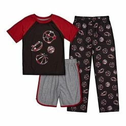 Boys 4-16 Cuddl Duds Top, Shorts & Pants Pajama Set Royal -Cuddl Duds shop unnamed file 2779