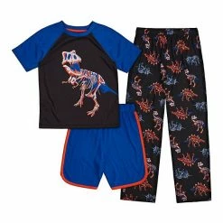Boys 4-16 Cuddl Duds Top, Shorts & Pants Pajama Set Royal -Cuddl Duds shop unnamed file 2780