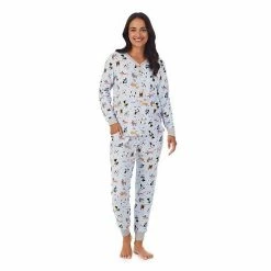 Women's Cuddl Duds® Henley Pajama Top And Banded Bottom Pajama Pants Sleep Set Blue Dog 19 Women's Cuddl Duds® Henley Pajama Top And Banded Bottom Pajama Pants Sleep Set Blue Dog -Cuddl Duds shop unnamed file 28