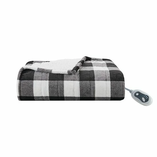 Cuddl Duds® Heated Plush Sherpa Throw Red Black Buffcheck Cuddl Duds® Heated Plush Sherpa Throw Red Black Buffcheck -Cuddl Duds shop unnamed file 292