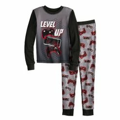 Boys 6-12 Cuddl Duds Top & Bottoms Pajama Set Red Gamer -Cuddl Duds shop unnamed file 368