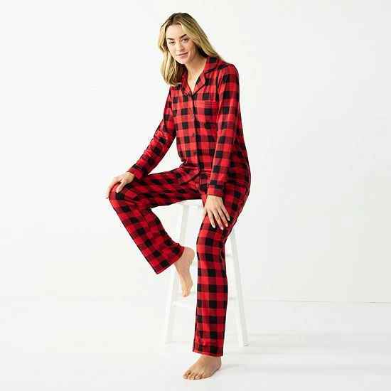 Women's Jammies For Your Families® Beary Cool Buffalo Check Pajama Set By Cuddl Duds® 1 Women's Jammies For Your Families® Beary Cool Buffalo Check Pajama Set By Cuddl Duds®