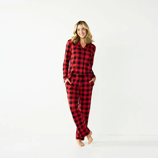 Women's Jammies For Your Families® Beary Cool Buffalo Check Pajama Set By Cuddl Duds® 3 Women's Jammies For Your Families® Beary Cool Buffalo Check Pajama Set By Cuddl Duds® - Image 3