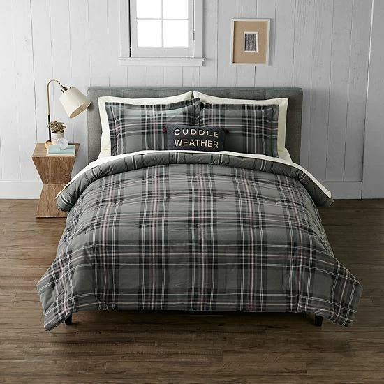Cuddl Duds® Heavyweight Flannel Comforter Set With Shams 1 Cuddl Duds® Heavyweight Flannel Comforter Set With Shams