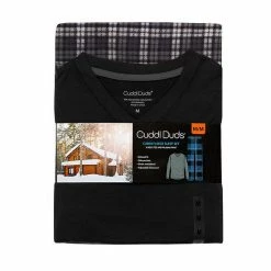Men's Cuddl Duds® Cabin Fleece Pajama Set Navy Plaid 12 Men's Cuddl Duds® Cabin Fleece Pajama Set Navy Plaid -Cuddl Duds shop unnamed file 399