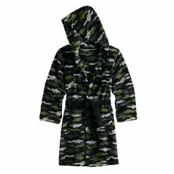 Boys 4-14 Cuddl Duds Hooded Robe Blue Plaid -Cuddl Duds shop unnamed file 408
