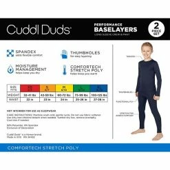 Boys Cuddl Duds Comfortech Stretch 2-Piece Base Layer Set Space Gray -Cuddl Duds shop unnamed file 424