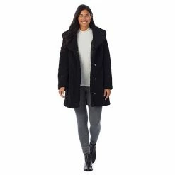 Women's Cuddl Duds Curly Sherpa Shawl-Collar Coat Black 18 Women's Cuddl Duds Curly Sherpa Shawl-Collar Coat Black -Cuddl Duds shop unnamed file 445