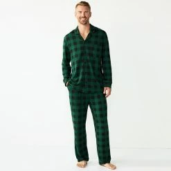 Men's Jammies For Your Families® Beary Cool Buffalo Check Pajama Set By Cuddl Duds®