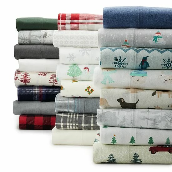 Cuddl Duds® Flannel Sheet Set Or Pillowcases Aspen 6 Cuddl Duds® Flannel Sheet Set Or Pillowcases Aspen - Image 6
