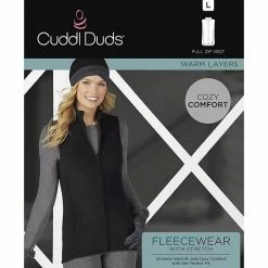 Women's Cuddl Duds® Fleecewear With Stretch Full Zippered Vest Charcoal Heather 15 Women's Cuddl Duds® Fleecewear With Stretch Full Zippered Vest Charcoal Heather -Cuddl Duds shop unnamed file 504