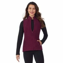 Women's Cuddl Duds® Fleecewear With Stretch Full Zippered Vest Charcoal Heather 17 Women's Cuddl Duds® Fleecewear With Stretch Full Zippered Vest Charcoal Heather -Cuddl Duds shop unnamed file 506