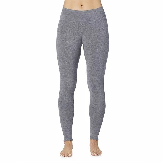 Women's Cuddl Duds® Softwear With Stretch High-Waisted Leggings Charcoal Heather 7 Women's Cuddl Duds® Softwear With Stretch High-Waisted Leggings Charcoal Heather - Image 7