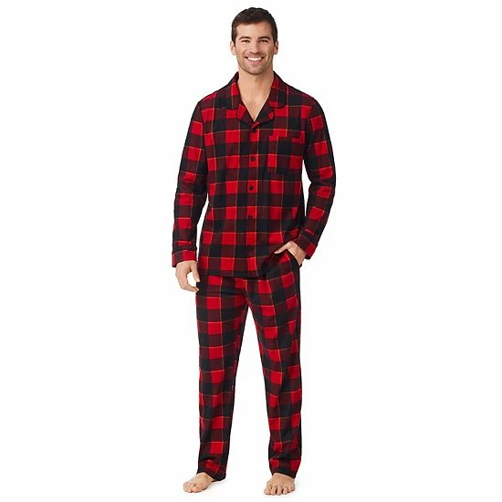 Men's Cuddl Duds Cozy Lodge Pajama Set Black Novelty 1 Men's Cuddl Duds Cozy Lodge Pajama Set Black Novelty