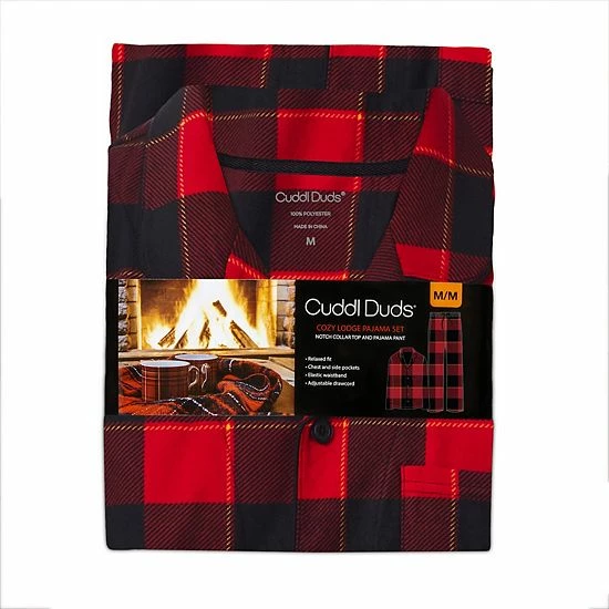 Men's Cuddl Duds Cozy Lodge Pajama Set Black Novelty 4 Men's Cuddl Duds Cozy Lodge Pajama Set Black Novelty - Image 4
