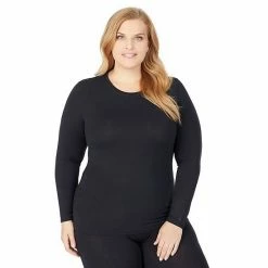 Plus Size Cuddl Duds® Softwear With Stretch Long Sleeve Crewneck Top Dress Blues 17 Plus Size Cuddl Duds® Softwear With Stretch Long Sleeve Crewneck Top Dress Blues -Cuddl Duds shop unnamed file 615
