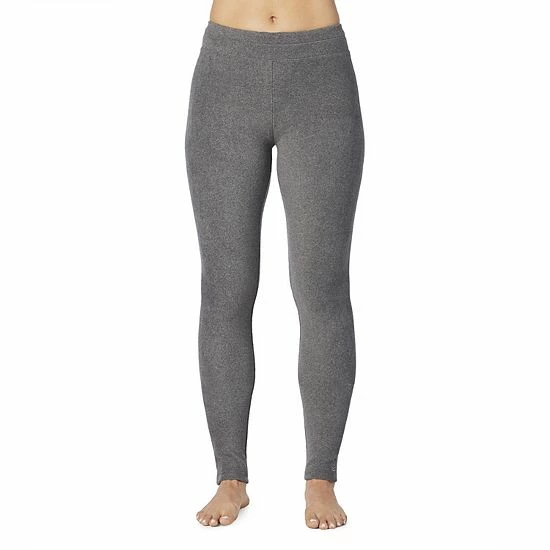 Women's Tall Cuddl Duds® Fleecewear With Stretch Leggings Charcoal Heather 7 Women's Tall Cuddl Duds® Fleecewear With Stretch Leggings Charcoal Heather - Image 7