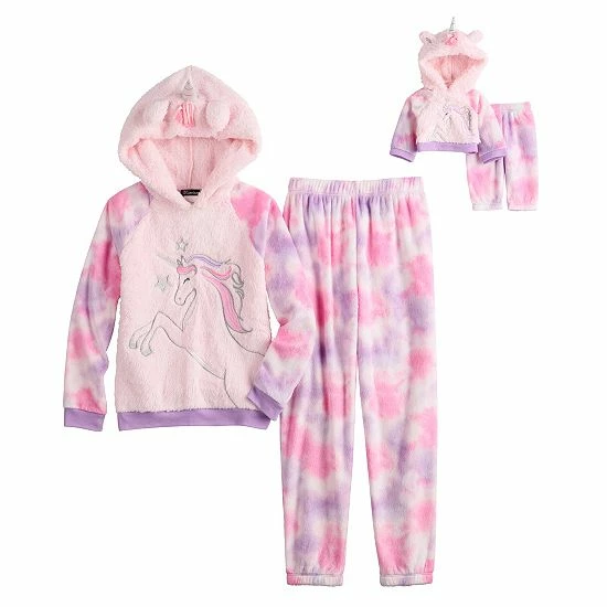 Girls 4-14 Cuddl Duds Hooded Pajama Set Koala 3 Girls 4-14 Cuddl Duds Hooded Pajama Set Koala - Image 3