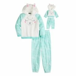 Girls 4-14 Cuddl Duds Hooded Pajama Set Koala 7 Girls 4-14 Cuddl Duds Hooded Pajama Set Koala -Cuddl Duds shop unnamed file 707