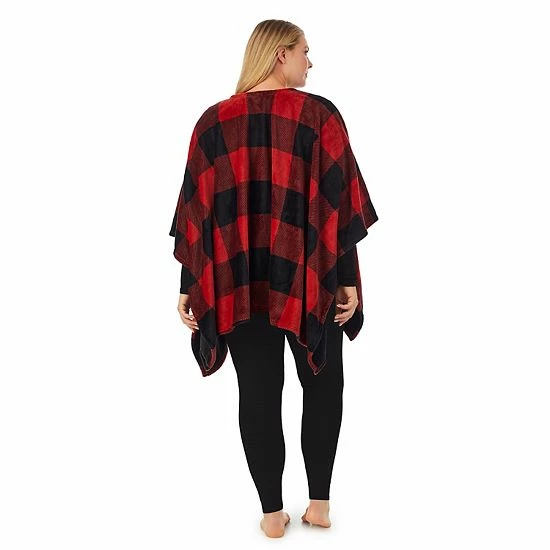 Plus Size Cuddl Duds® Double Plush Reversible Wrap Burgundy Plaid Plus Size Cuddl Duds® Double Plush Reversible Wrap Burgundy Plaid -Cuddl Duds shop unnamed file 709