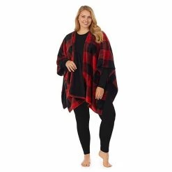Plus Size Cuddl Duds® Double Plush Reversible Wrap Burgundy Plaid 4 Plus Size Cuddl Duds® Double Plush Reversible Wrap Burgundy Plaid -Cuddl Duds shop unnamed file 712