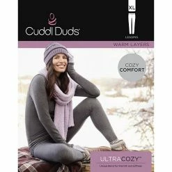 Women's Cuddl Duds® Ultra Cozy Leggings Grape Heather -Cuddl Duds shop unnamed file 723